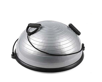 Trainer Exercise Yoga Half Balance Ball With Resistance Bands