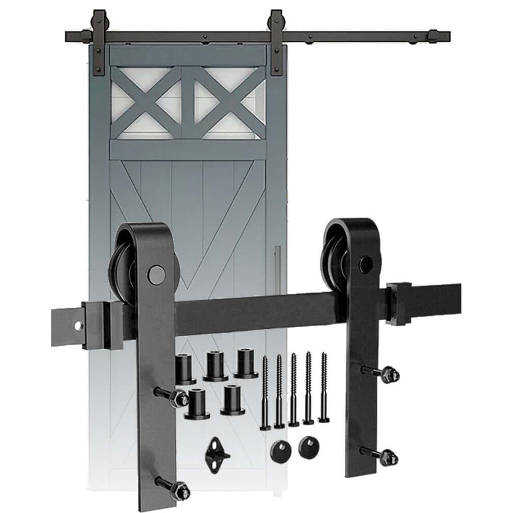 2 meter barn door hardware track