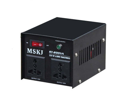 Black electrical transformer