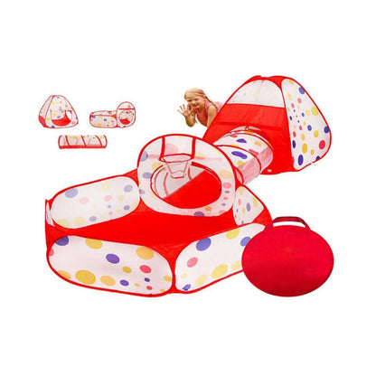 Kids Play Tent 3Pc Kids Play Tent Crawl Tunnel And Ball Pit Kids Play Tent With Basketball Hoop