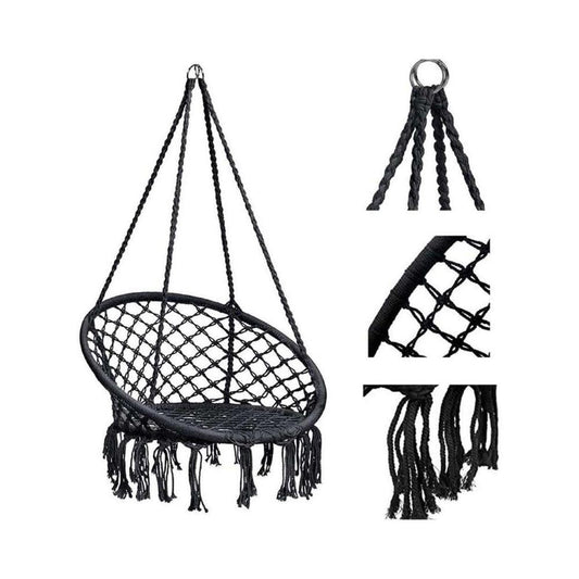 Cotton macrame hanging chair