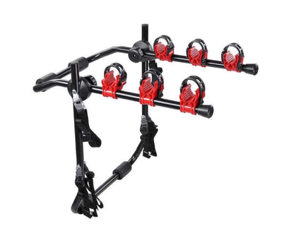 Bike rack with buckles