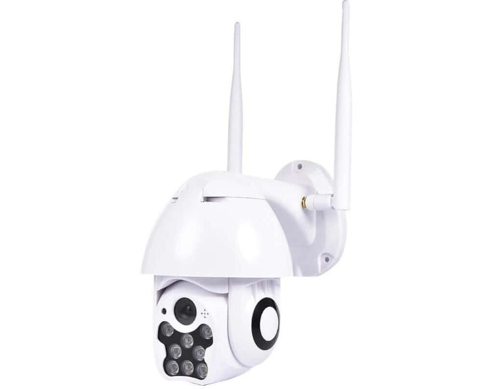 Camera with power adapter