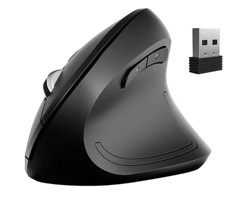 Vertical mouse front view