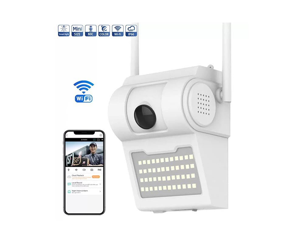 Security Light with Wireless Security Camera