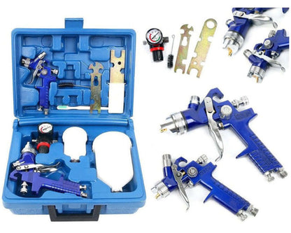 HVLP spray gun with brush