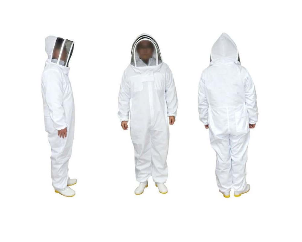 Full Body Beekeeping Suit Hooded Veil Bee Farm Clothing Xxl