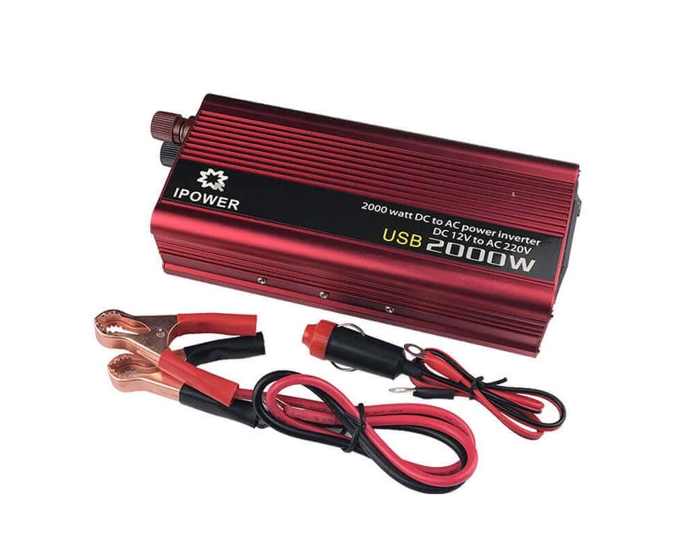 Car power inverter front view