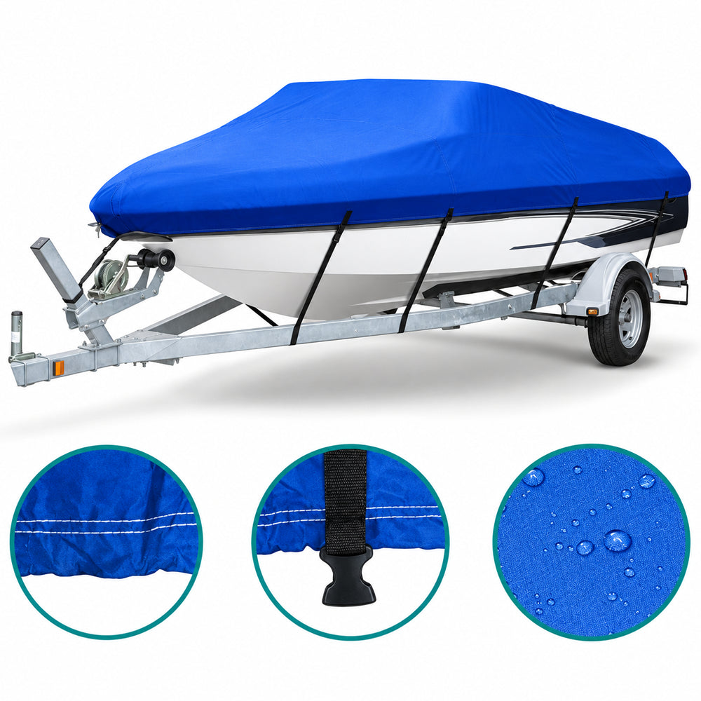 Boat Cover Heavy Duty 600D Waterproof UV Resistant 20 to 22FT