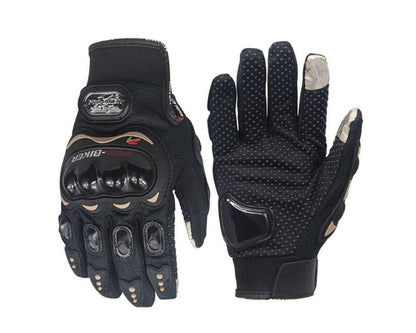 Gloves with shock absorbing foam