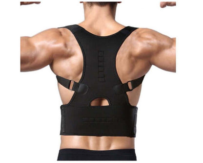 Lumbar and shoulder support brace