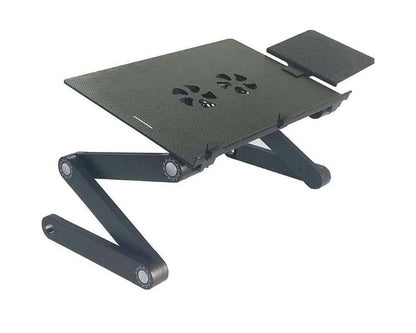 Adjustable Laptop Table Stand with Cooling Fan