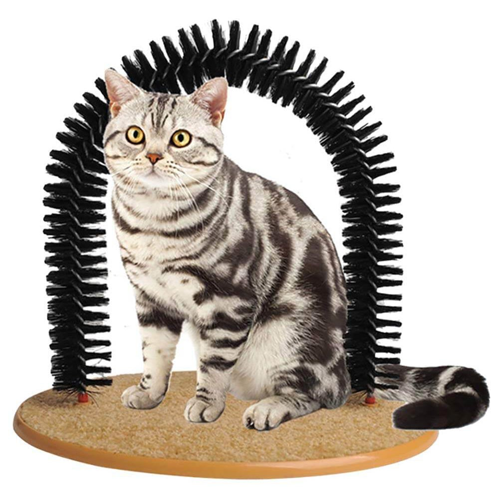 wooden base cat scratching toy