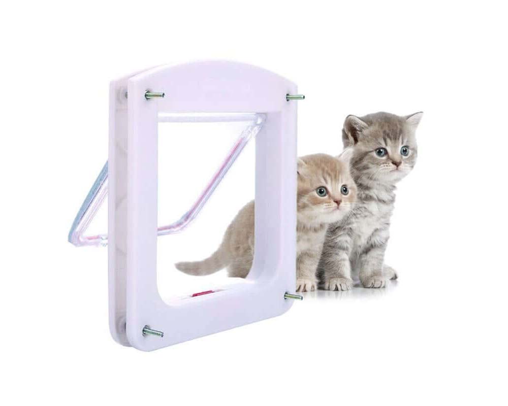 Pet door with mounting kit