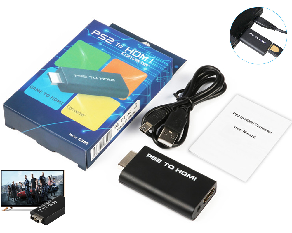 PS2 HDMI adapter for TVs