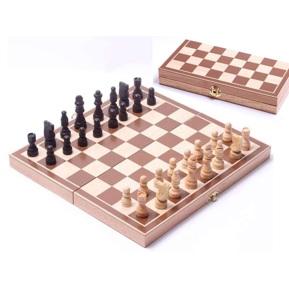 Chess Board Set Folding Wooden