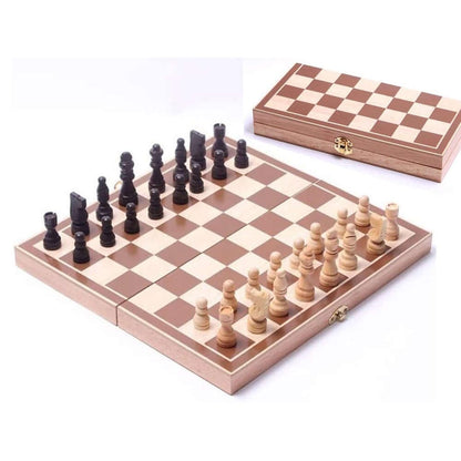 Chess Board Set Folding Wooden