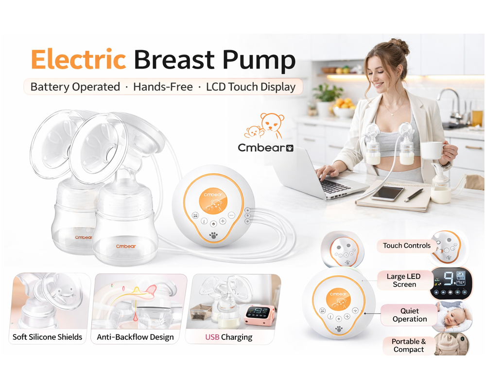 Electric pump for milk expression