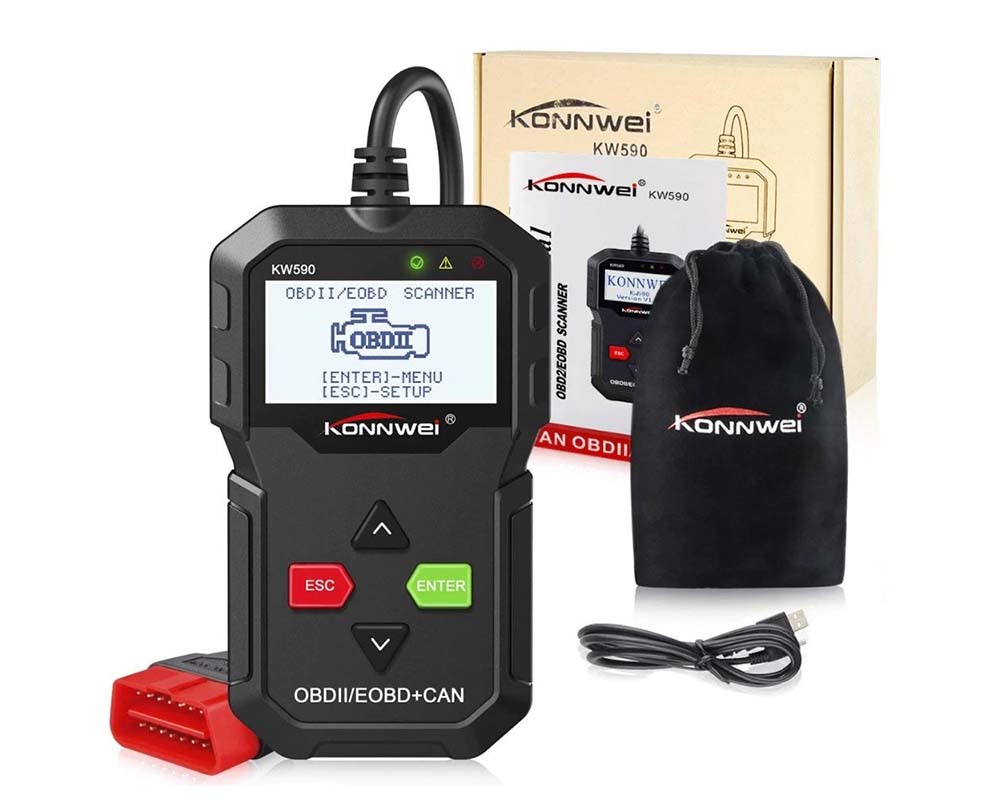 Compact OBD2 code reader