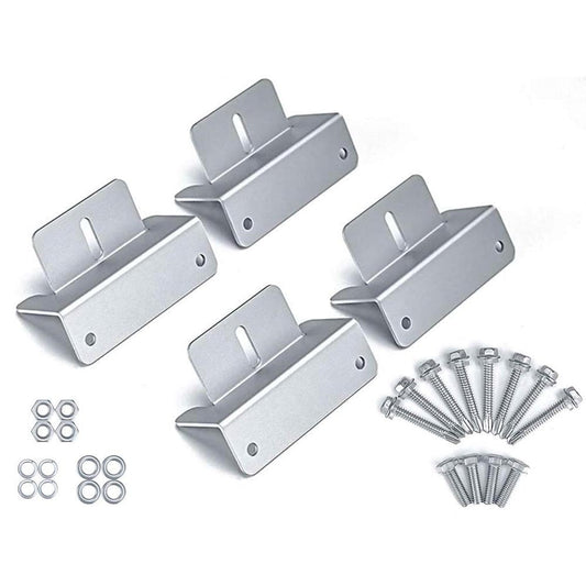 Solar Panel Mount Kit - Z Bracket For Rv/Roof Z Bracket For Rv/Roof Solar Panel Mounting Kit 4 Pcs