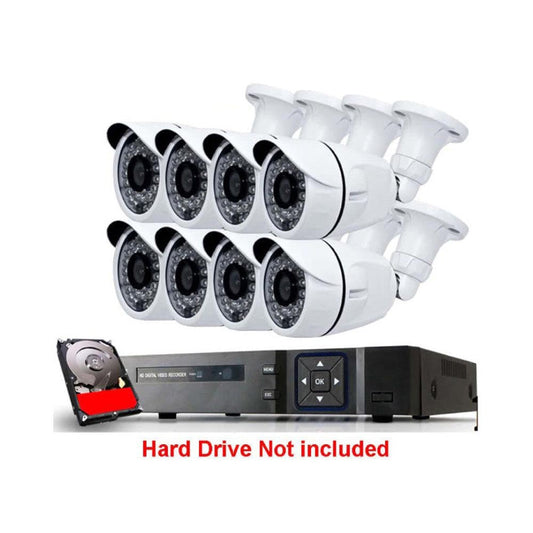 1MP 8 Channel DVR Security Camera System