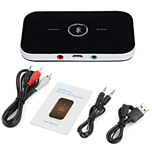 Bluetooth Transmitter Receiver 3.5Mm Audio Cable 2-In-1 Wireless Adapter For Headphone Speaker