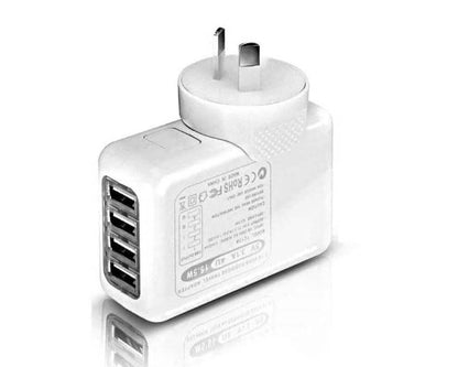 Compact white USB wall charger