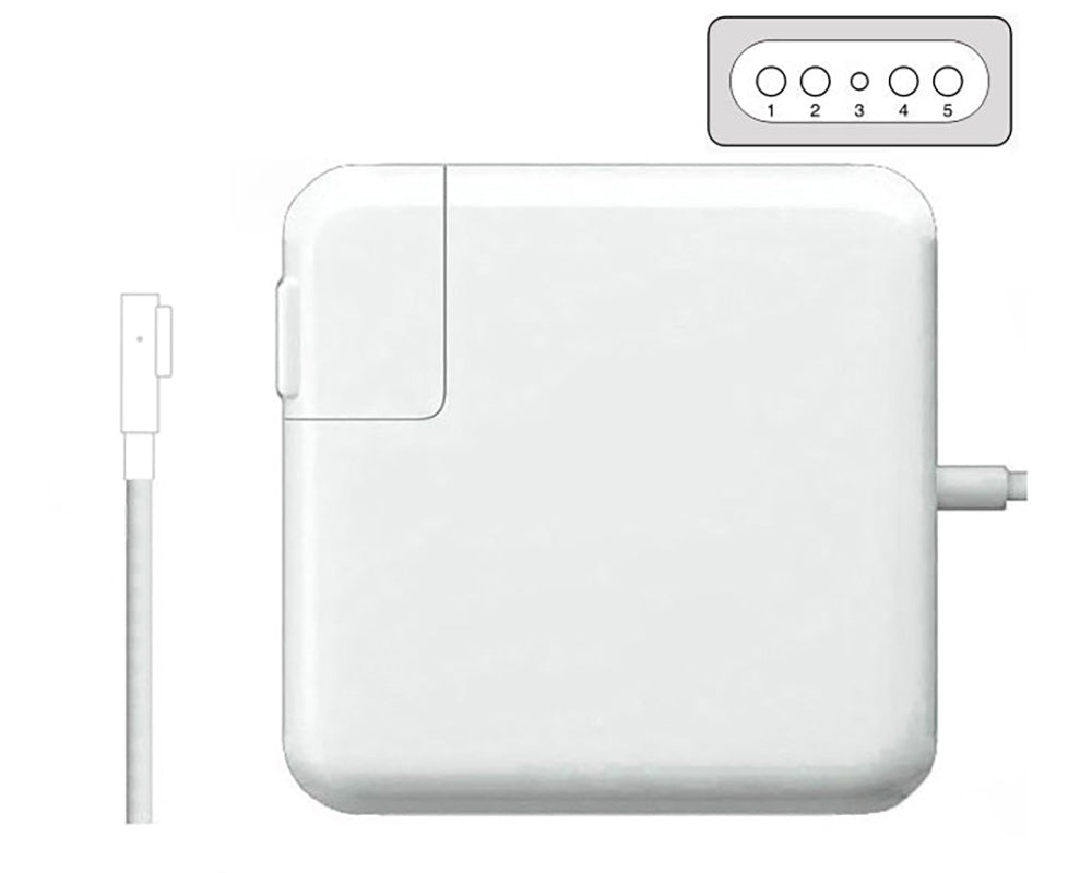 Charger plugged into MacBook
