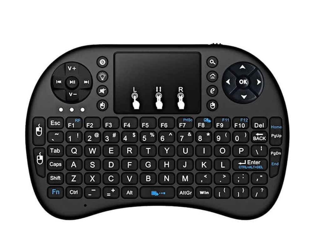 Wireless keyboard with receiver