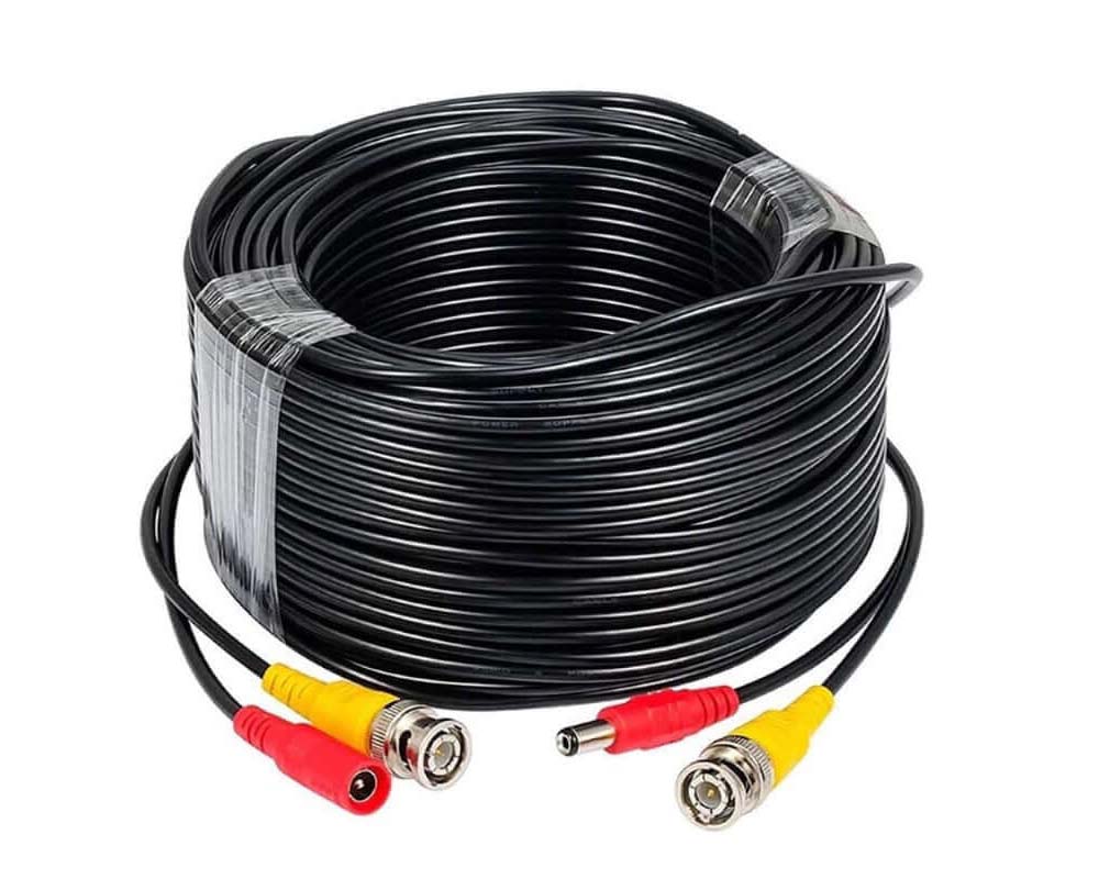 Cctv Cable 20M Bnc Video Power Cable/Wire For Security Camera, Cctv, Dvr, Surveillance System