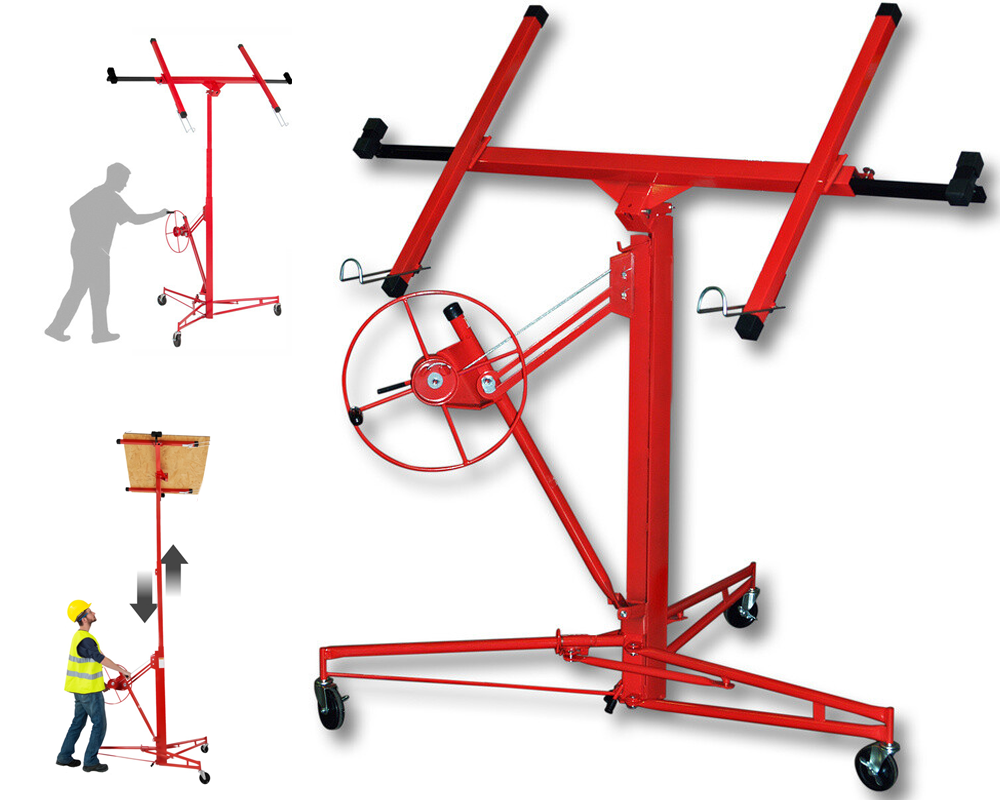 Drywall lifter folded view