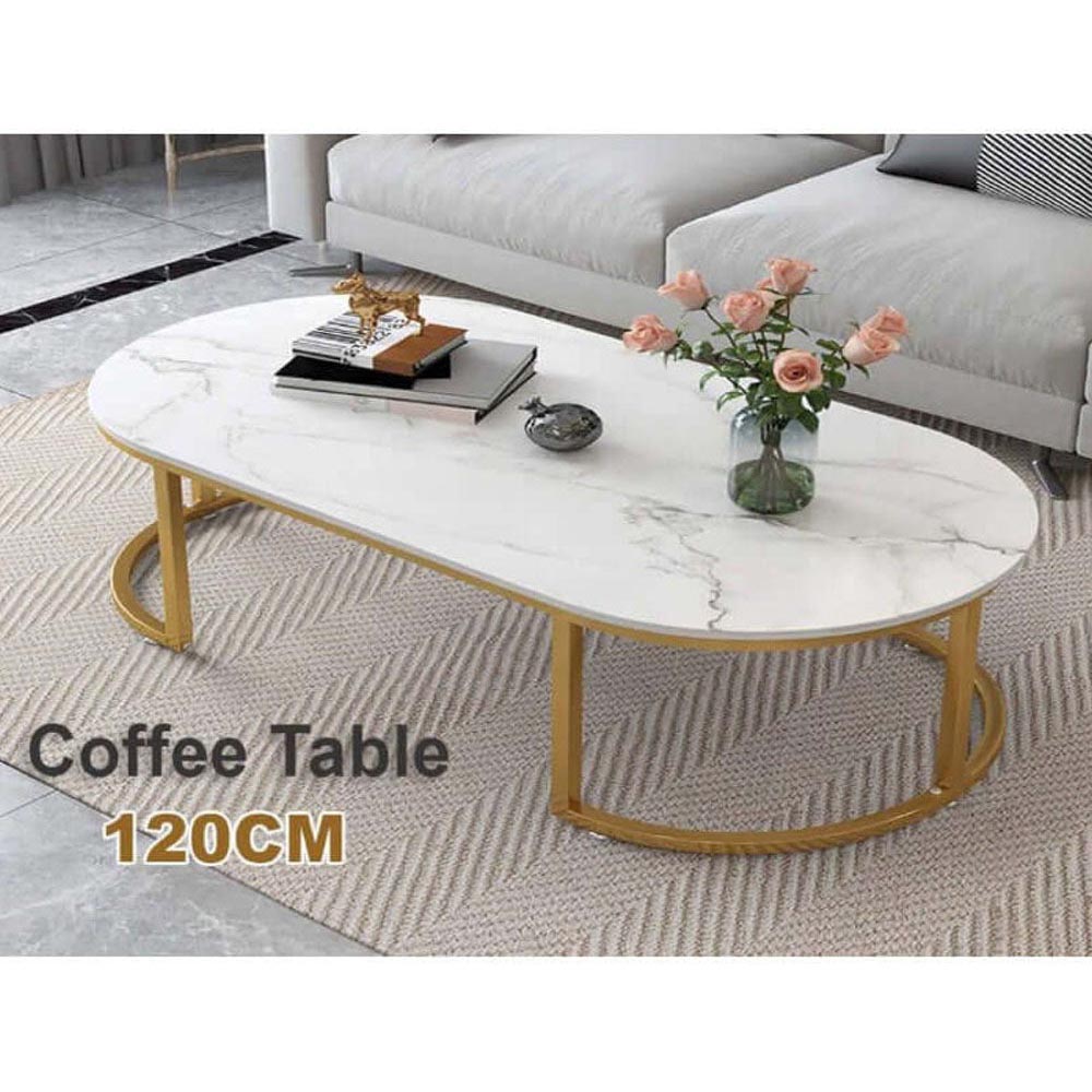 Marble top coffee table