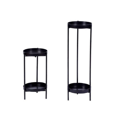 2 tier metal flower pot stand