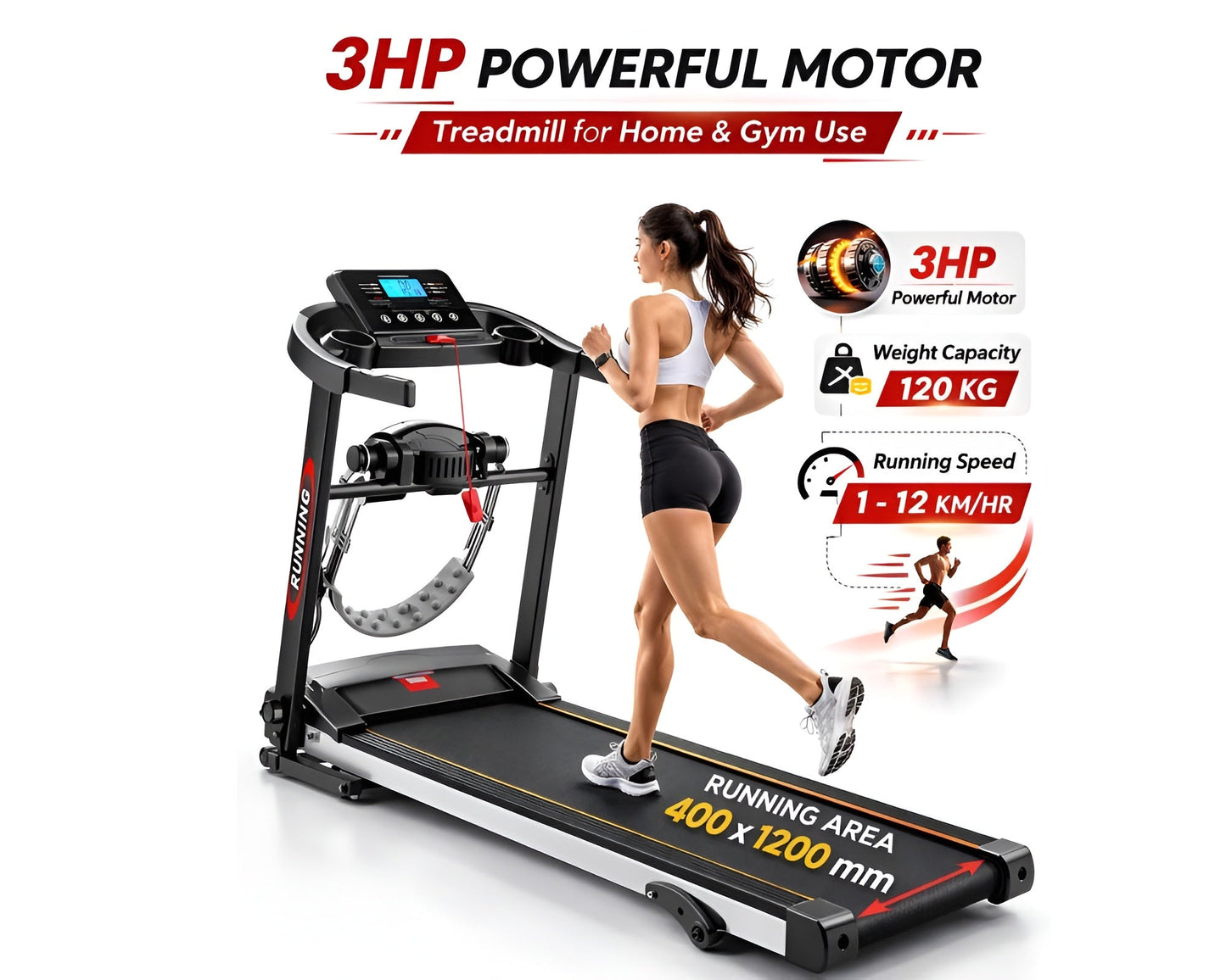 Folding Treadmill Mechanical Treadmill Walking Machine