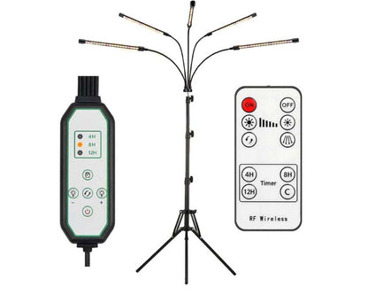 grow light with adjustable stand