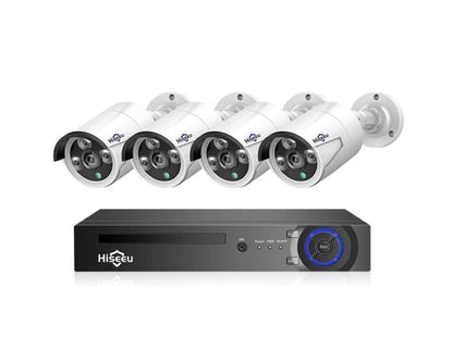 Security camera with power adapters