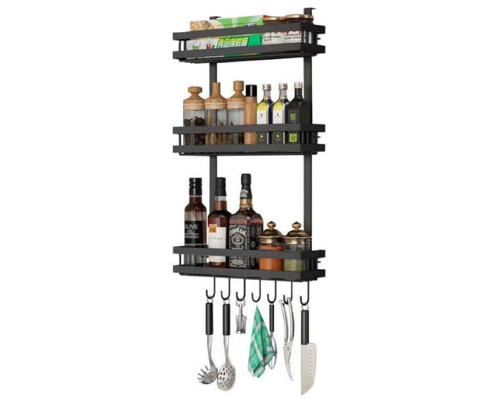Kitchen Organiser Storage Shelf Fridge Organizer Spice Rack
