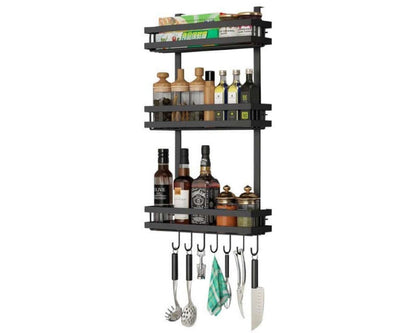 Kitchen Organiser Storage Shelf Fridge Organizer Spice Rack