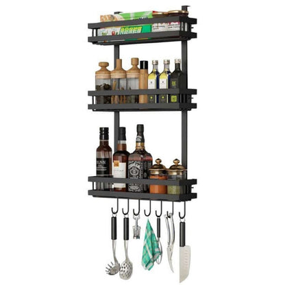 Kitchen Organiser Storage Shelf Fridge Organizer Spice Rack