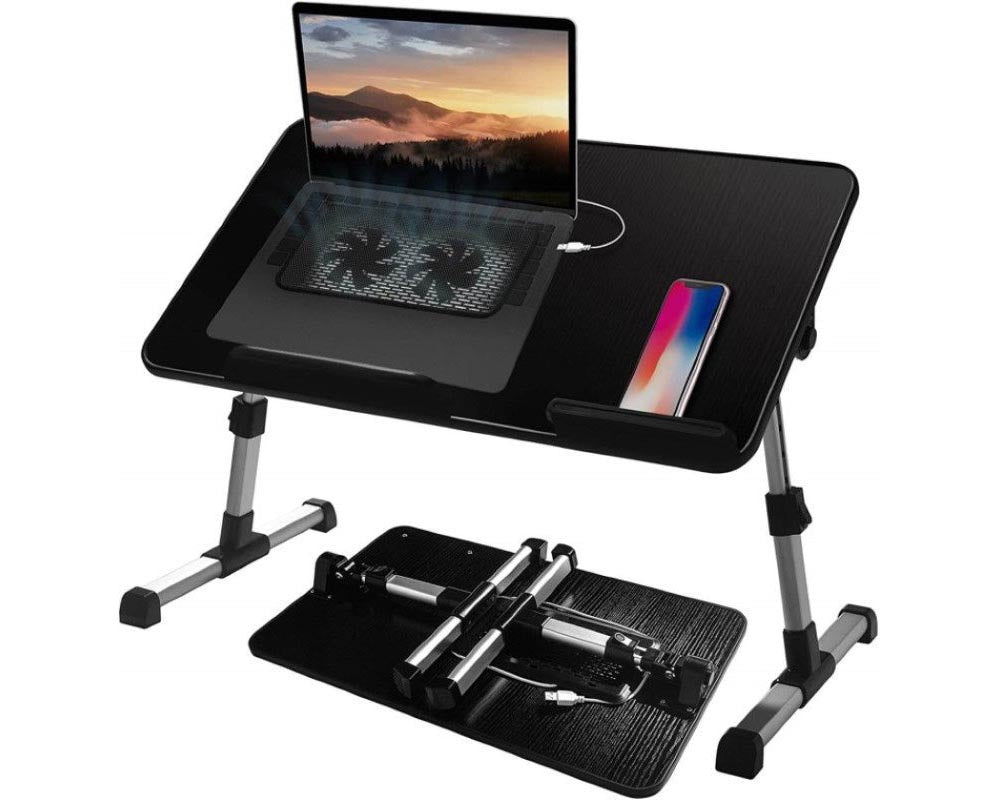 Compact foldable laptop desk