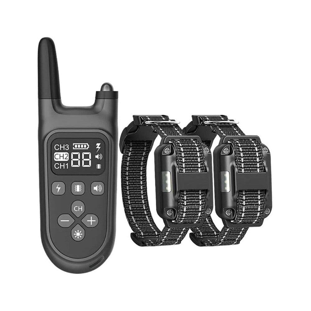 Rechargeable dog training collar set