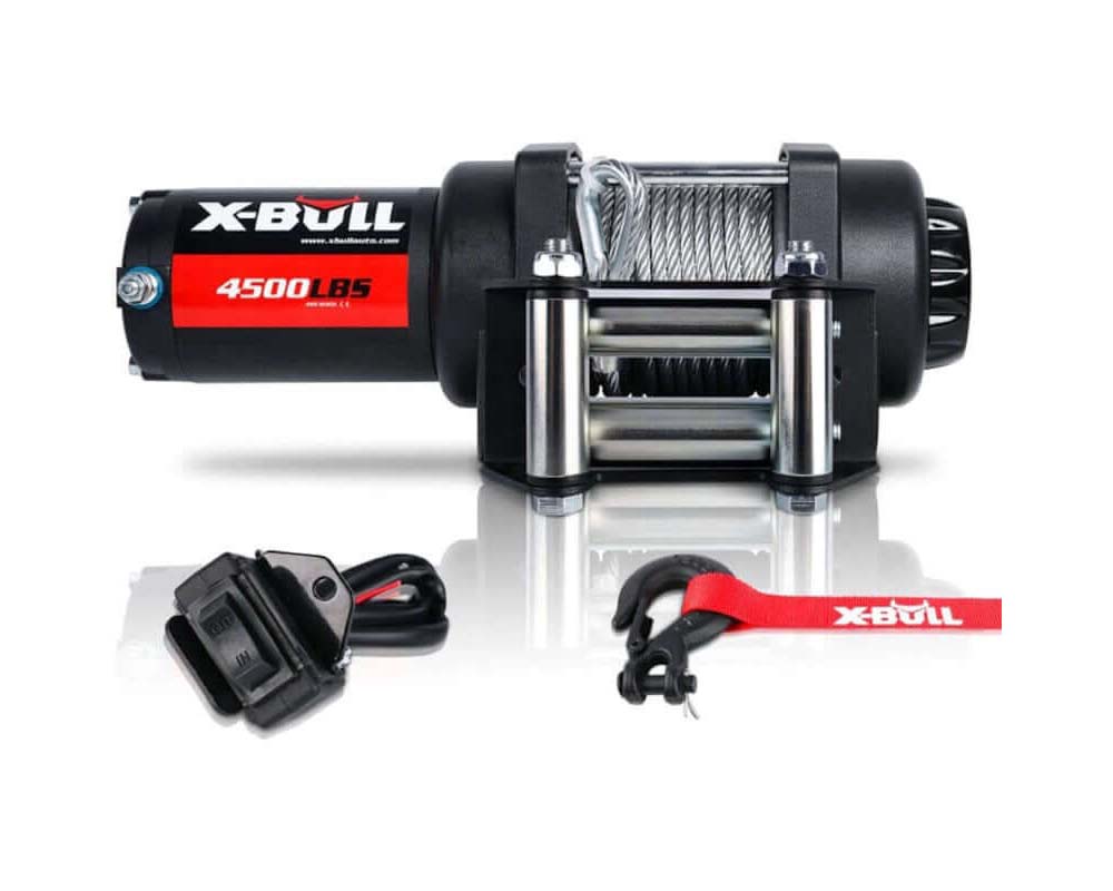 X Bull Electric Winch 4500LBS 12V ATV UTV 4WD with Wireless & Wired Remote