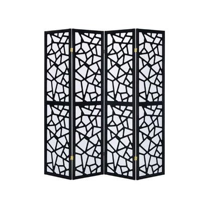 wood frame room divider