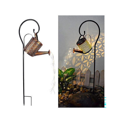Solar Lights watering can Kettle Art Light
