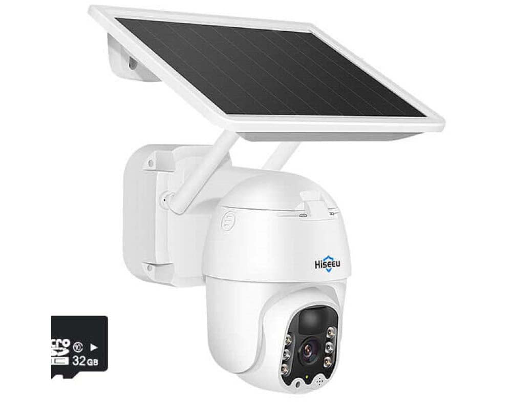 Home security solar camera
