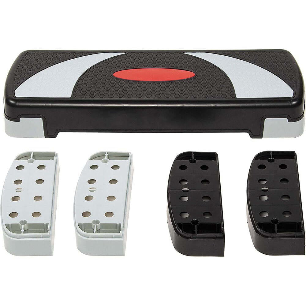 Adjustable aerobic stepper platform