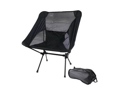 Black foldable picnic chair