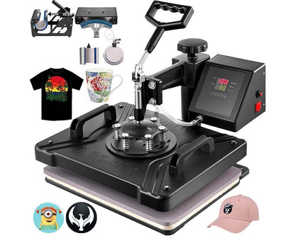 Heat press for custom printing
