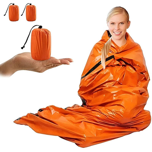 Emergency thermal sleeping bag
