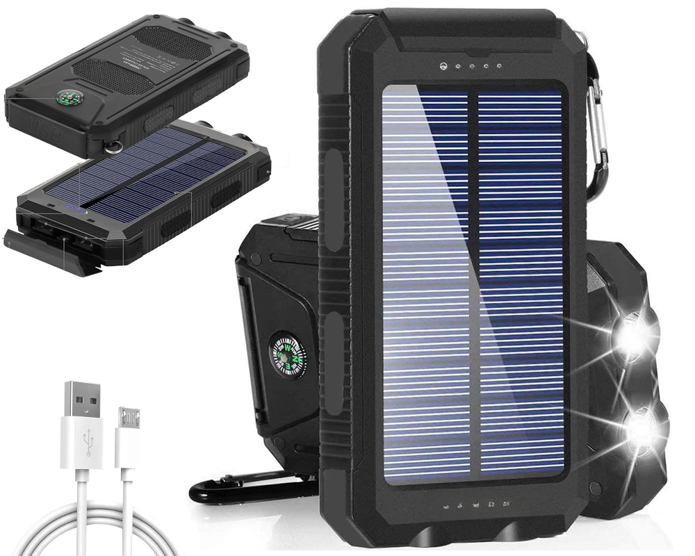 Power bank with compass